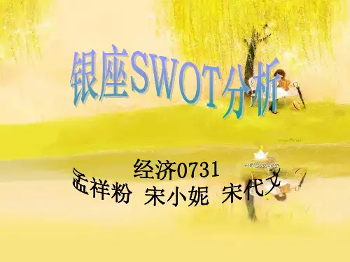 银座SWOT分析PPT课件
