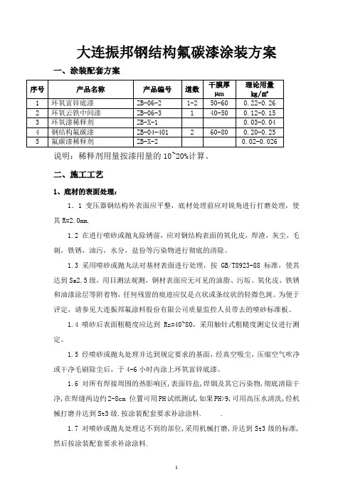 振邦钢结构氟碳漆外涂装方案[秦皇岛]
