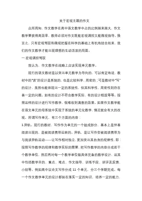 关于宏观主题的作文