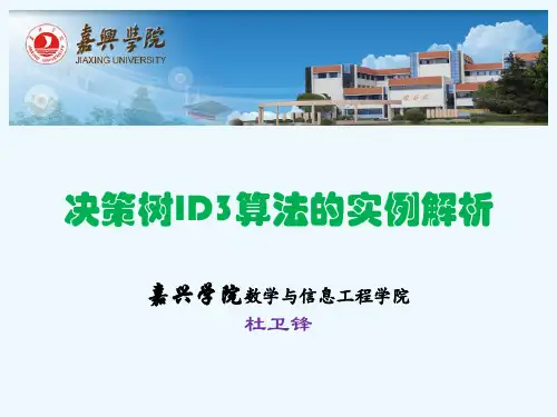 决策树ID3算法的实例解析