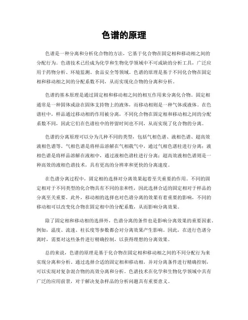 色谱的原理