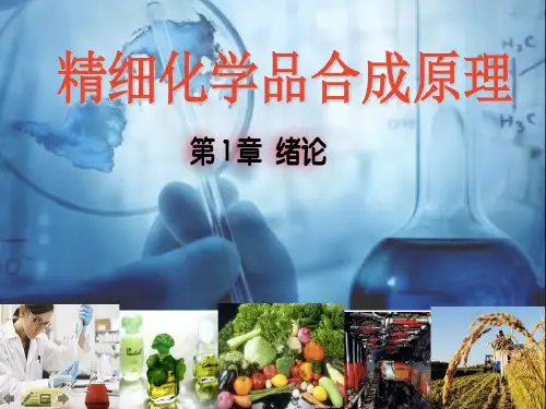 精细化学品合成原理-第1章-绪论