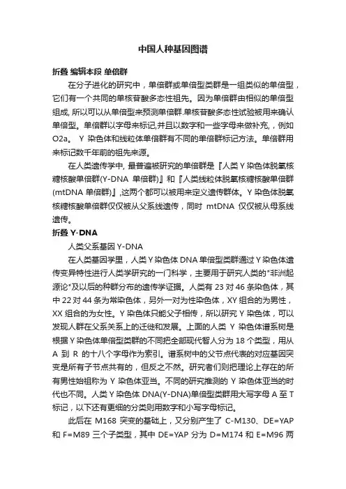 中国人种基因图谱