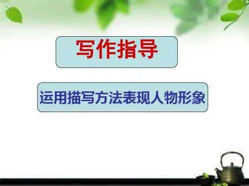 运用描写方法塑造人物形象精品PPT课件