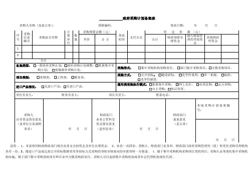 政府采购计划备案表doc.doc