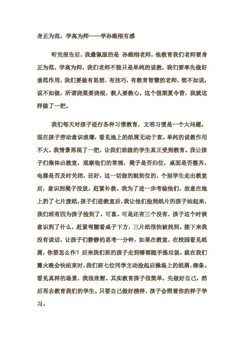 孙维刚读后感