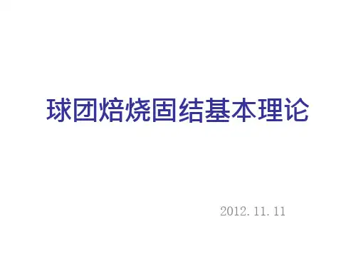 球团焙烧固结
