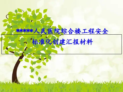 市级安全生产标准化建设汇报材料PPT课件