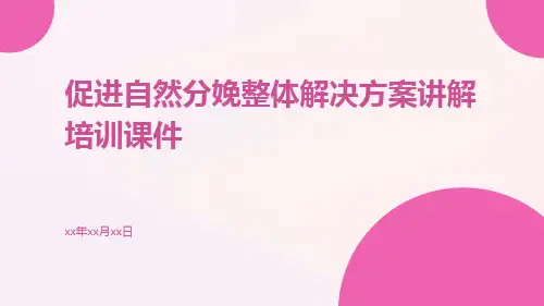 促进自然分娩整体解决方案讲解培训课件