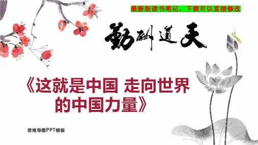《这就是中国-走向世界的中国力量》读书笔记PPT模板思维导图下载