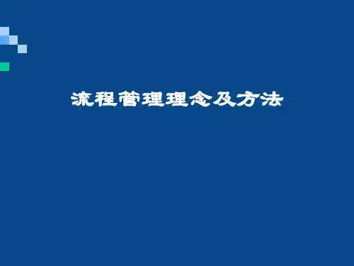 流程管理理念与方法