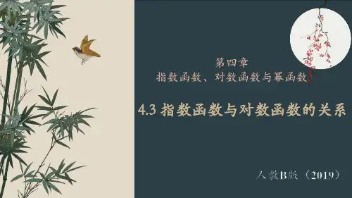 指数函数与对数函数的关系(37张PPT)高一数学人教B版必修第二册