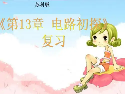 苏科版《第13章电路初探》复习ppt课件
