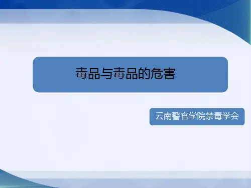 毒品与毒品的危害ppt课件
