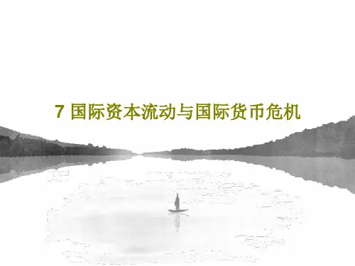 7 国际资本流动与国际货币危机42页PPT