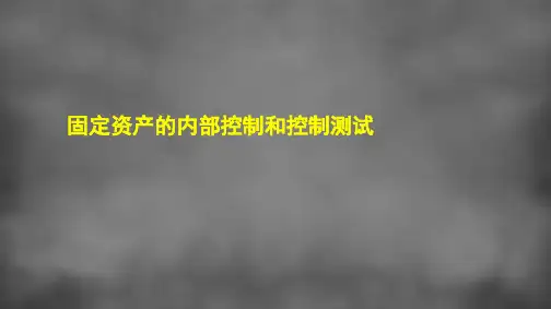 11-2固定资产的内部控制和控制测试
