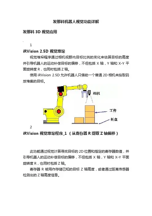 发那科机器人视觉功能详解