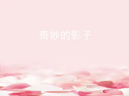 《奇妙的影子》PPT课件