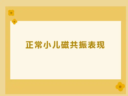 小儿MRI磁共振正常表现