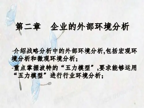 第二章企业的外部环境分析