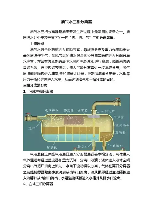 油气水三相分离器