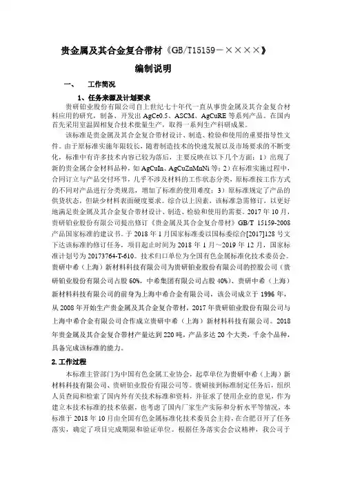 贵金属及其合金复合带材GBT15159