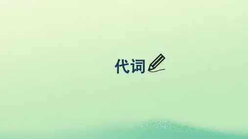 高考英语一轮总复习高效备考新模式第二部分狠抓基础语法6.代词课件新人教版