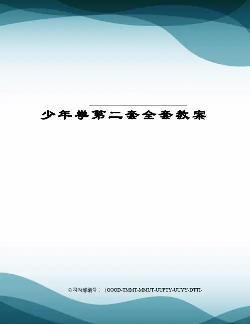 少年拳第二套全套教案