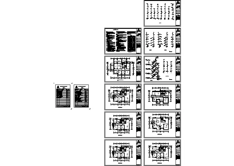 某小区四层砖混结构住宅楼给排水设计图