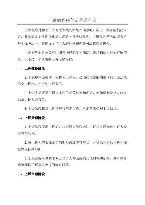 上诉的程序的流程是什么