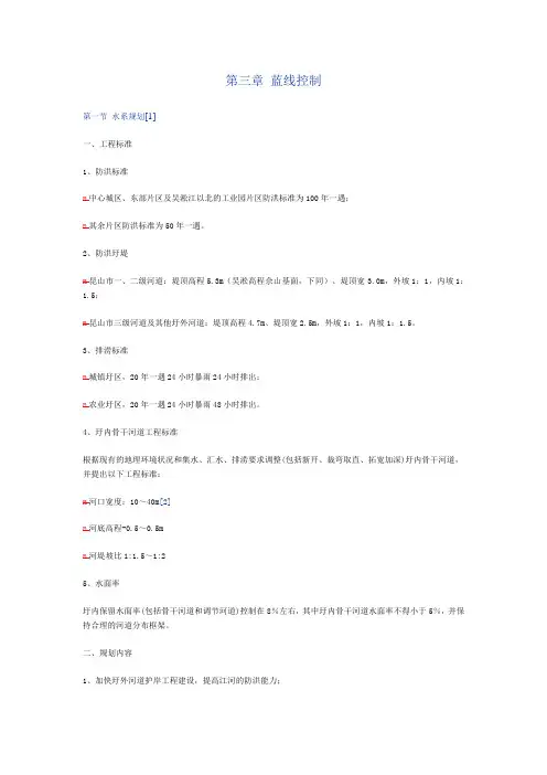 蓝线控制规划