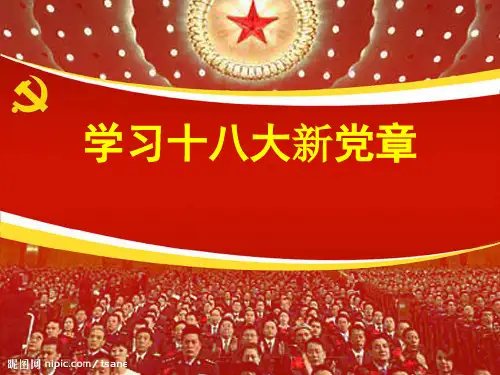 新党章全面解读