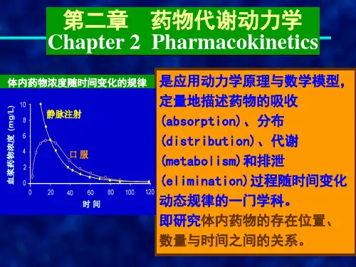 药理学 第二章 药代动力学