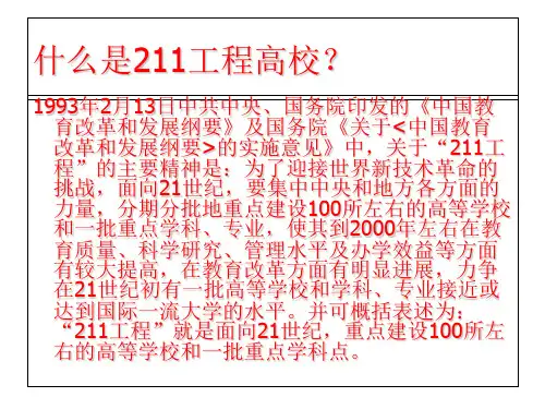 大学名单ppt课件