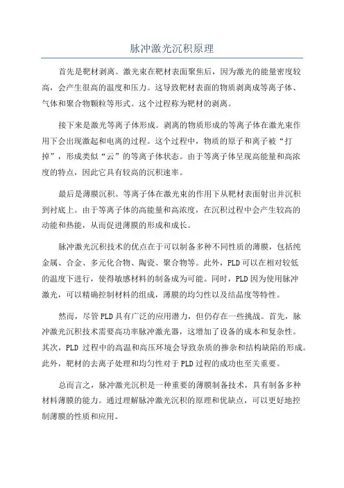脉冲激光沉积原理