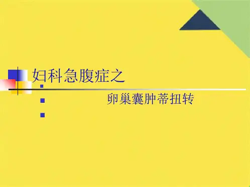 卵巢囊肿蒂扭转(共33张PPT)