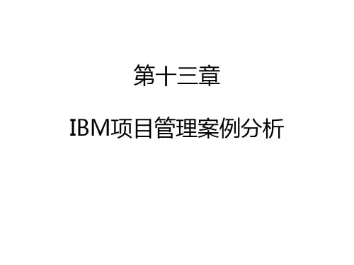 IBM项目管理案例分析