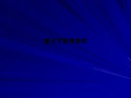 膝关节韧带损伤PPT课件