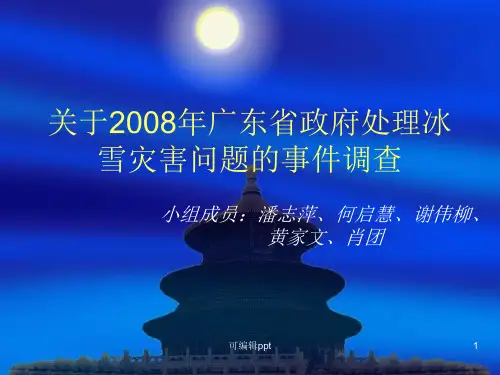 关于2008年广东雪灾