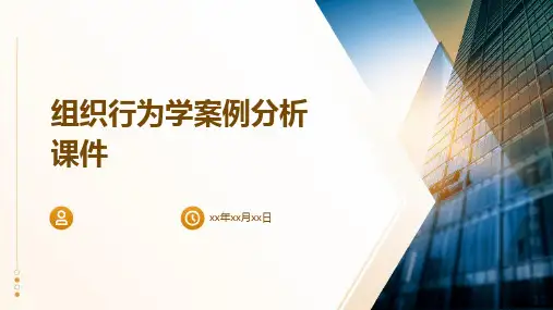 组织行为学案例分析课件