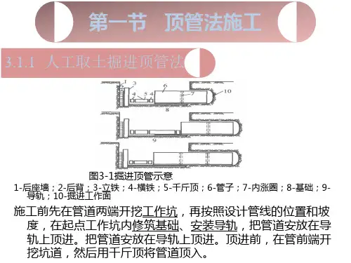 市政管道不开槽施工