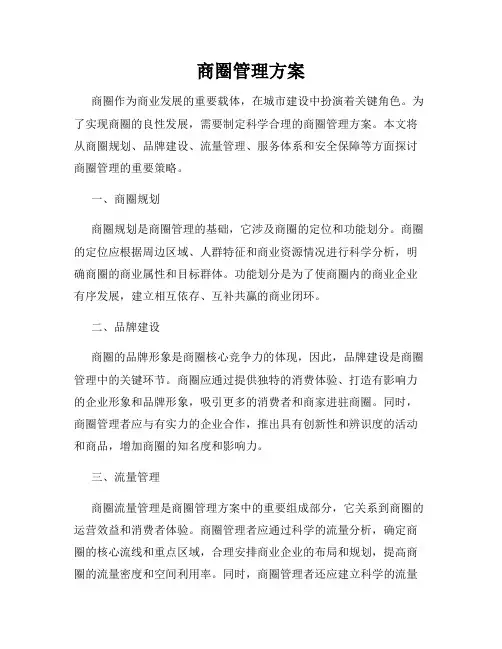 商圈管理方案