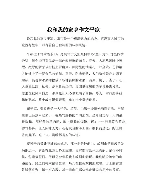 我和我的家乡作文平凉