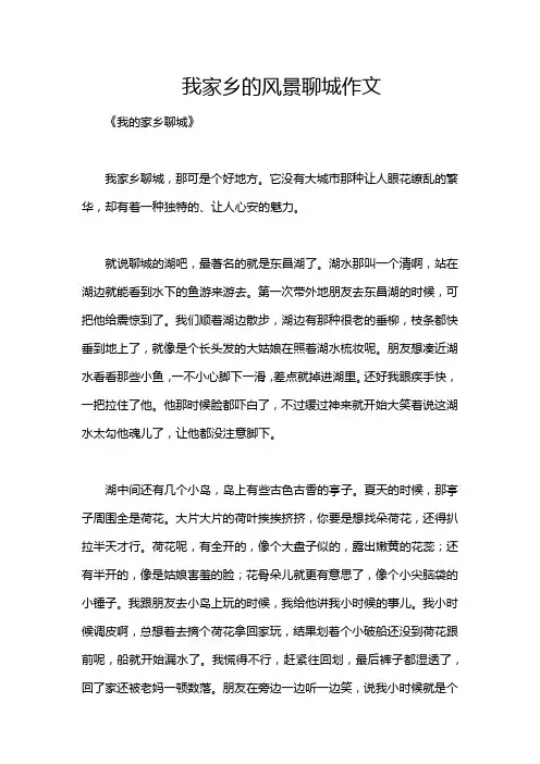 我家乡的风景聊城作文