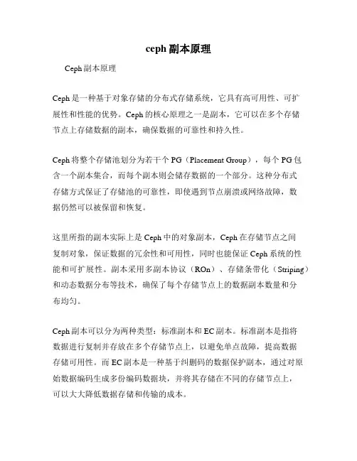 ceph副本原理