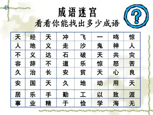 成语：中华文化的微缩景观1
