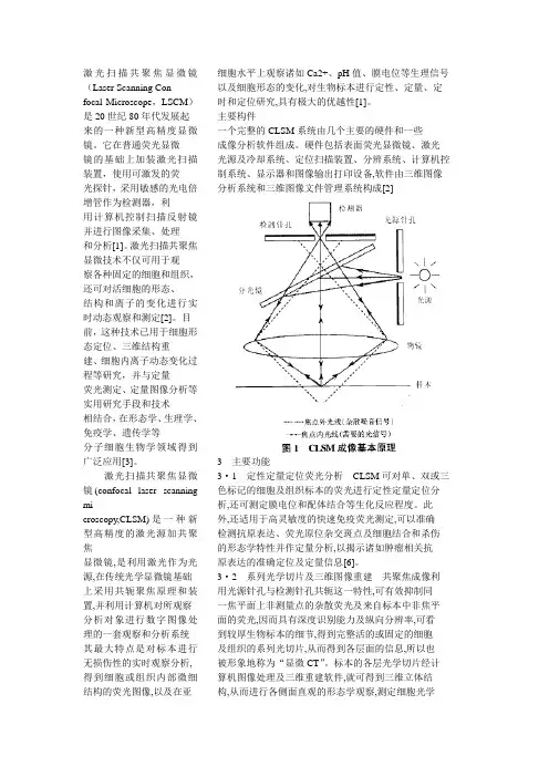 激光扫描共聚焦显微镜