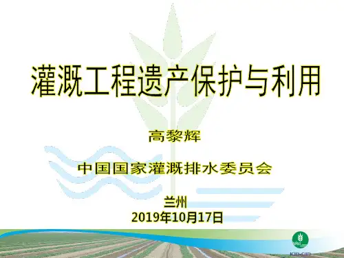 灌溉工程遗产保护与利用(高黎辉)20191114-002