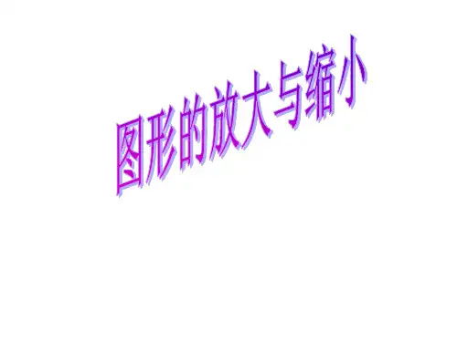 (赛课课件)六年级下册数学《图形的放大与缩小》(共22张PPT)