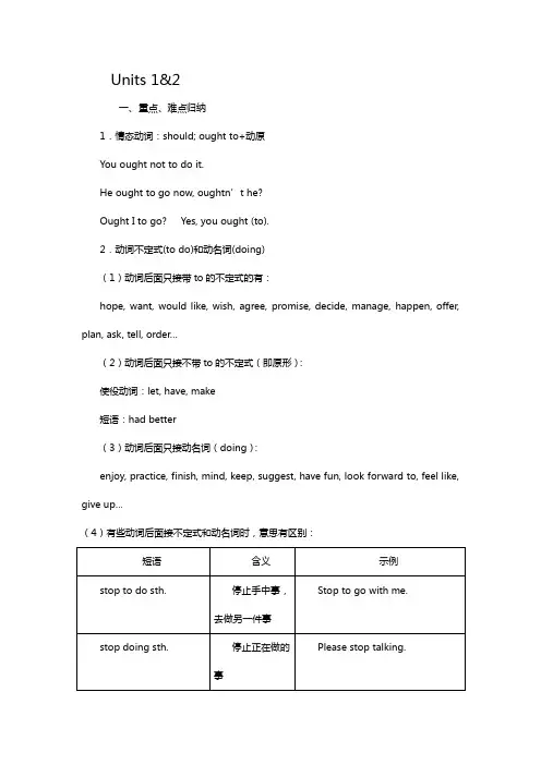 上海牛津英语八年级上册